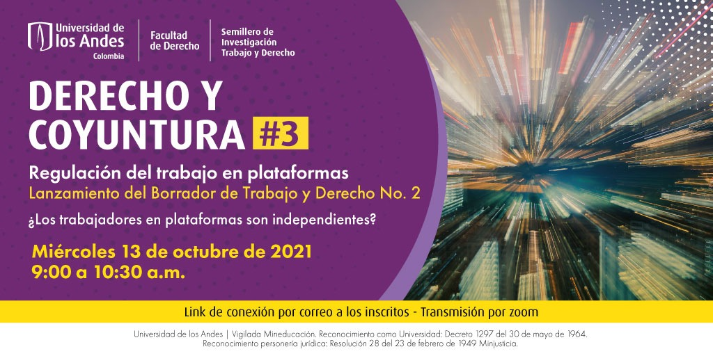 DERECHO Y COYUNTURA N° 3: REGULACIÓN DEL TRABAJO EN PLATAFORMAS