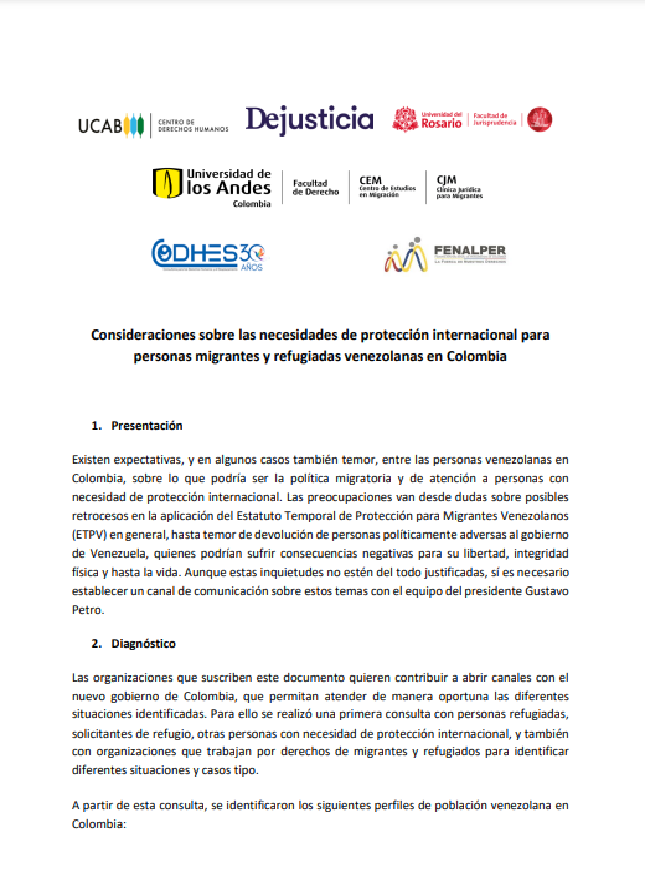 Consideraciones Protección